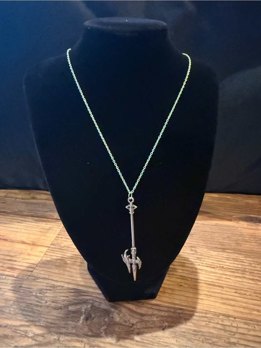 Silver sword necklace